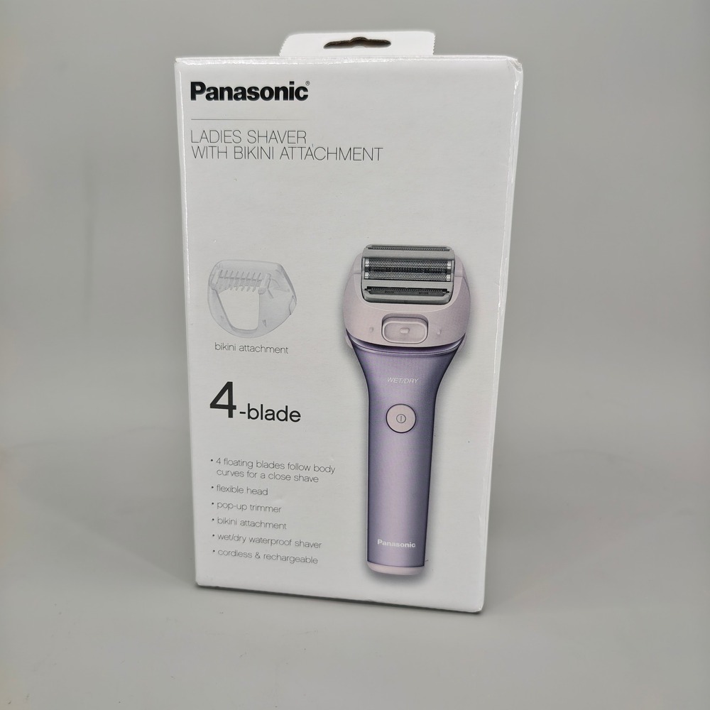 Panasonic ES-AWL8A-V Ladies 4-Blade Electric Shaver Purple New Open Box
